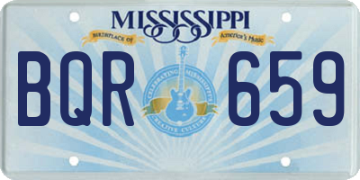 MS license plate BQR659