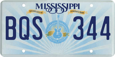 MS license plate BQS344