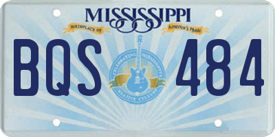 MS license plate BQS484