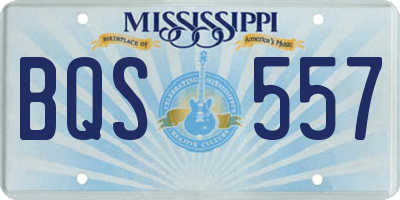 MS license plate BQS557