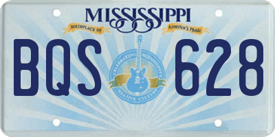MS license plate BQS628