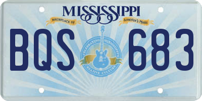 MS license plate BQS683