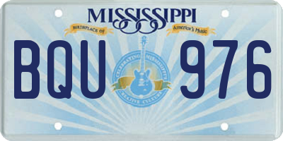 MS license plate BQU976