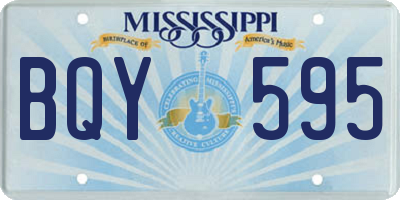 MS license plate BQY595
