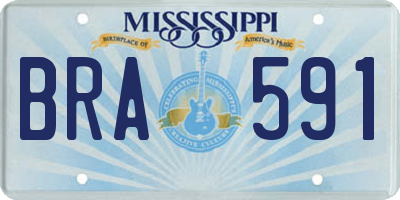 MS license plate BRA591