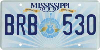 MS license plate BRB530