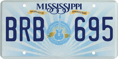 MS license plate BRB695