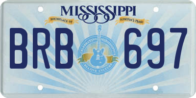 MS license plate BRB697