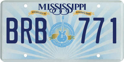MS license plate BRB771