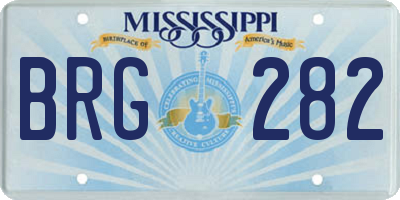 MS license plate BRG282