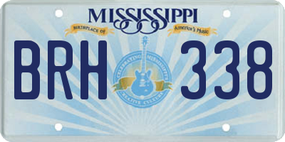 MS license plate BRH338