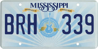 MS license plate BRH339