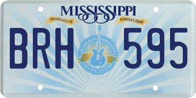MS license plate BRH595