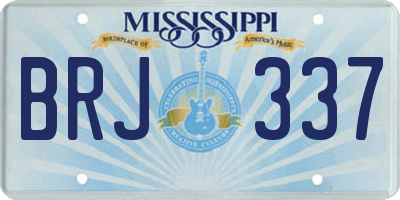 MS license plate BRJ337