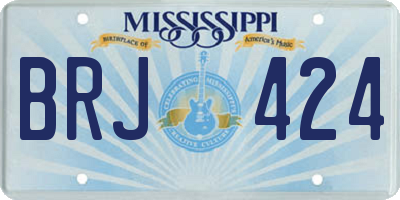 MS license plate BRJ424