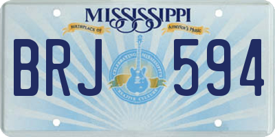 MS license plate BRJ594