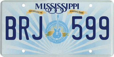 MS license plate BRJ599