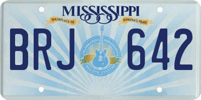 MS license plate BRJ642