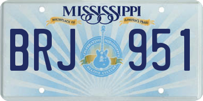 MS license plate BRJ951
