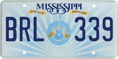 MS license plate BRL339