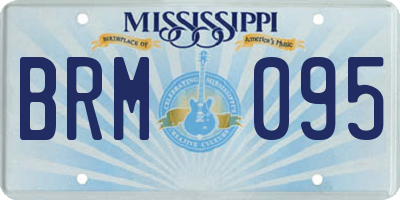 MS license plate BRM095