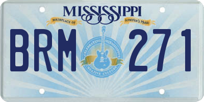 MS license plate BRM271