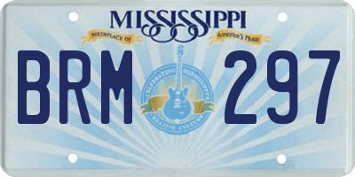 MS license plate BRM297