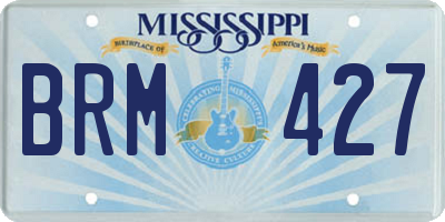 MS license plate BRM427