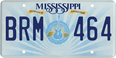 MS license plate BRM464