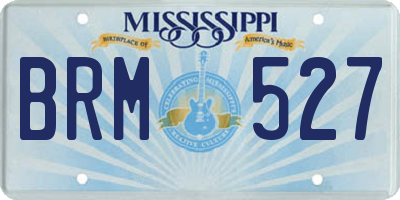 MS license plate BRM527