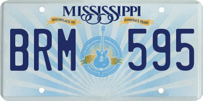 MS license plate BRM595