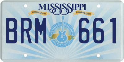 MS license plate BRM661