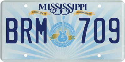 MS license plate BRM709