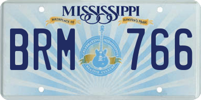 MS license plate BRM766