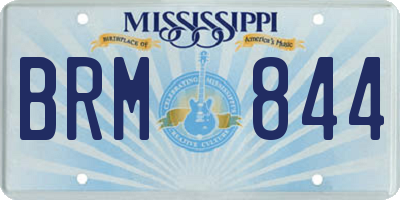 MS license plate BRM844