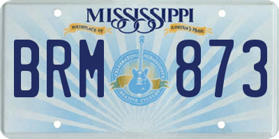 MS license plate BRM873