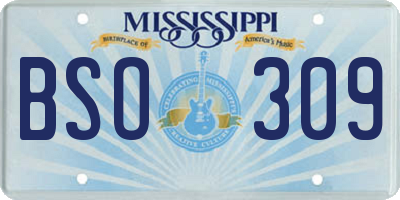 MS license plate BSO309