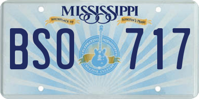 MS license plate BSO717