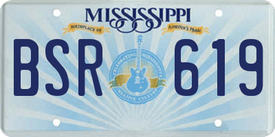 MS license plate BSR619