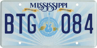 MS license plate BTG084