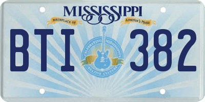 MS license plate BTI382