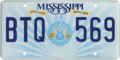 MS license plate BTQ569