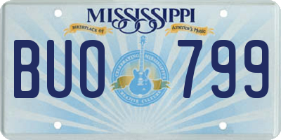 MS license plate BUO799