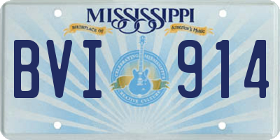 MS license plate BVI914