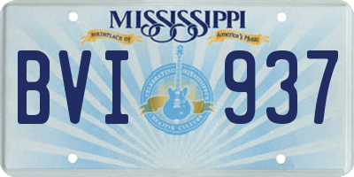 MS license plate BVI937