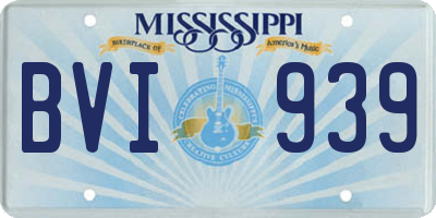 MS license plate BVI939