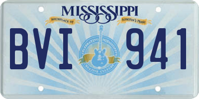 MS license plate BVI941