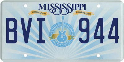 MS license plate BVI944