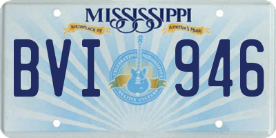 MS license plate BVI946