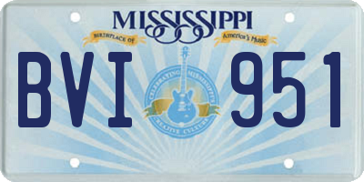 MS license plate BVI951